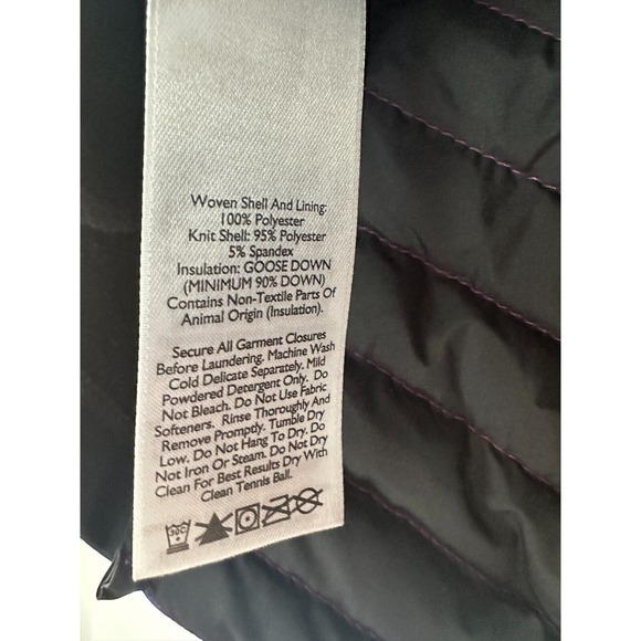 Eddie Bauer First Ascent Storm Down 800 Quilted Puffer Vest Purple Size 2XL - Picture 5 of 8